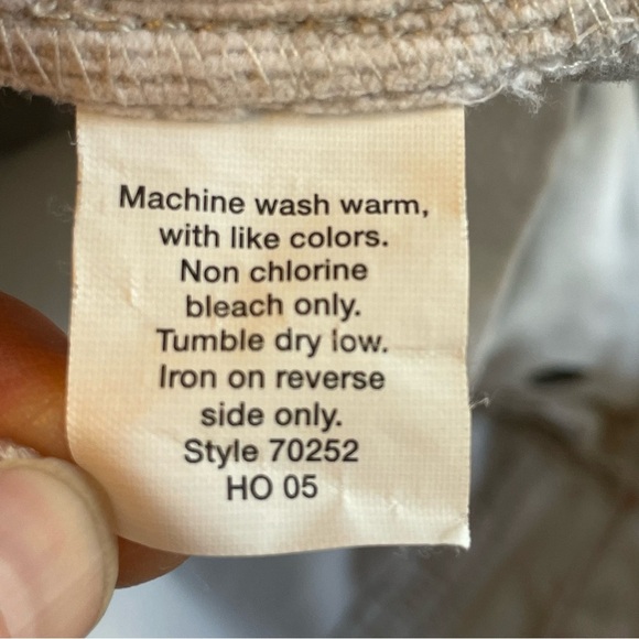 J. Crew 0 short Y2K low rise stretch bootcut corduroy pants cream white winter - Picture 8 of 9